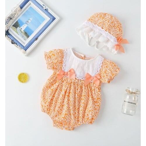Jokiwjawe Bodysuit With Short Sleeves For Babies