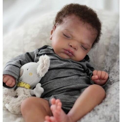 NPK 21inch Everlee Reborn Doll Kit Newborn Lifesize Sleeping baby unfinished doll parts