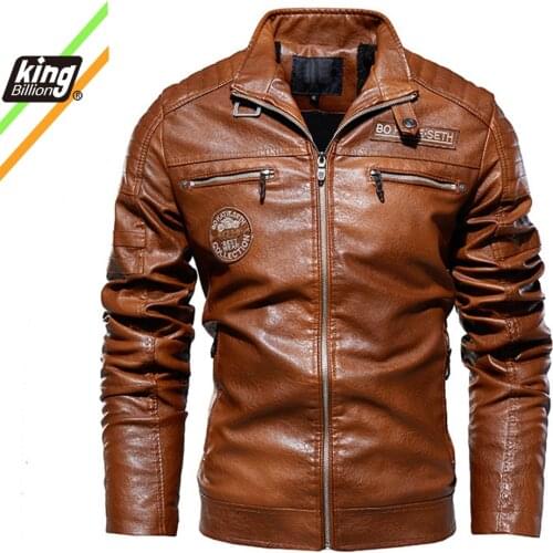 Men Autumn New Brand Casual Motor Distressed Leather Jacket Coat Men Winter Vintage Outwear Faux Leather Jackets Men