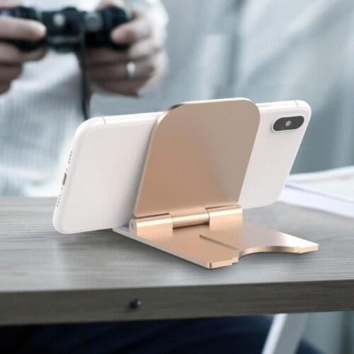 Metal Holder Desktop Universal Non-slip Mobile Phone Stand Desk Hold Foldable Adjustable Metal Lazy Home Office Phone Bracket
