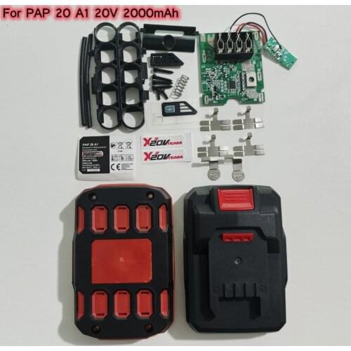 New Battery Case PAP 20 A1 with PCBs for Parkside 20V Team Power Tool Battery 1500mAh 2000mAh 2500mAh 3000mAh
