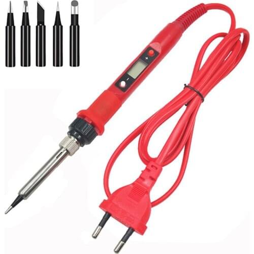 Electric Soldering Iron Digital Soldering Irons Tin Kit Set Electric LCD Temperature Adjustable 220V 80W Rework Welding Tools