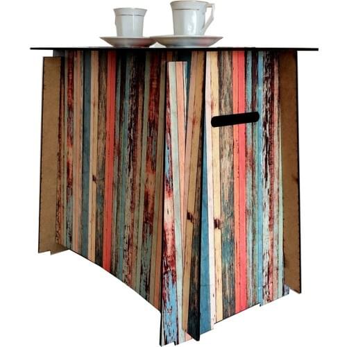 Practical Decor Decorative Colorful Wood Coffee Table