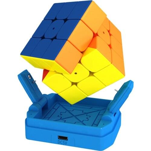 MoYu Weilong AI Smart Cube 3x3x3 Magnetic Cube Professional Magnets Cubo Magico Bluetooth Connect Intelligence AI Smart Cube