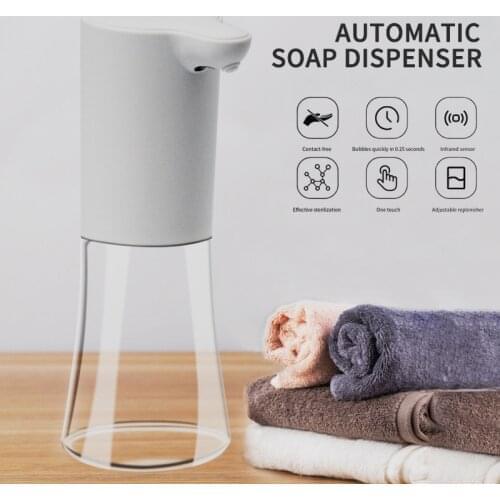 Bathroom Equipment 300ml Automatic Liquid Soap Dispenser Vertical Touchless Induction Foam Automatic Electric Soap Dispenser