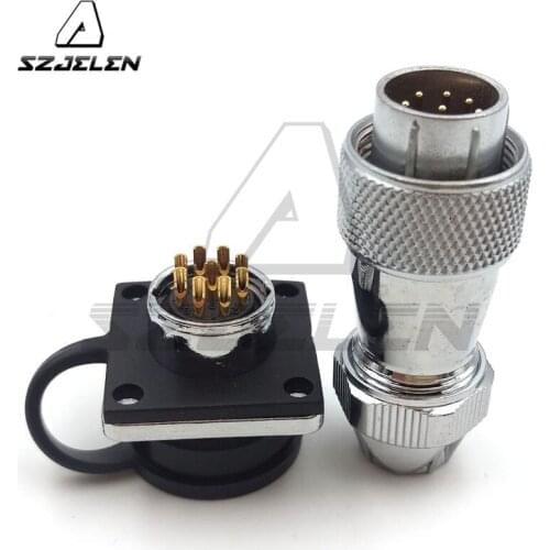 SZJELEN WS16 series waterproof 9 pin ,Industrial Connectors 9 pin, Automotive Connector, Board to Wire Connectors