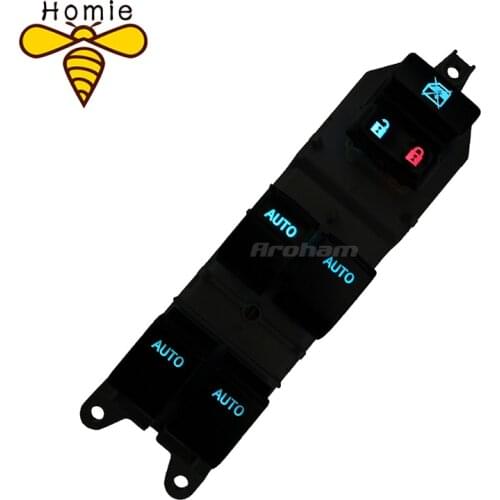 Auto Switch Lighted Power Window Switch Backlight Left driving For Toyota RAV4 4 Camry Corolla Auris Urban Cruiser 2007-2013