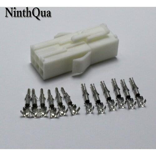 2sets EL-6P Electronic Connector 4.5mm Pitch EL-4.5 6P Multipole Connectors Male Female Plug Socket + terminals