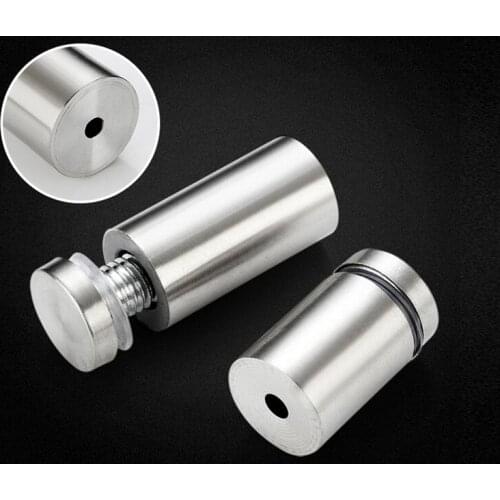 2pcs M5 M6 304 stainless steel advertising nails decorative nails screws glass bolt fixing mirror nail screw 10mm-50mm long