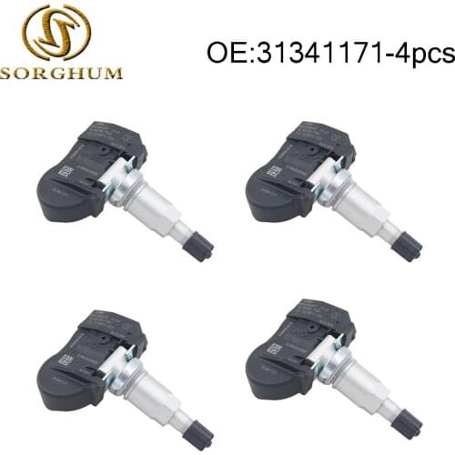 4pcs 31341171 Tire Pressure Monitor Sensor for Volvo C30 C70 S40 S60 S70 S80 V40 V50 V60 V70 XC60 XC70 XC90