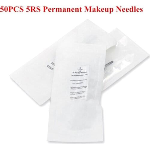 600D-G 5RS Tattoo Needles Tattoo Permanent Makeup Needles Sterilized eyebrown lips tattoo machine pen tattoo needles 50pcs /lot