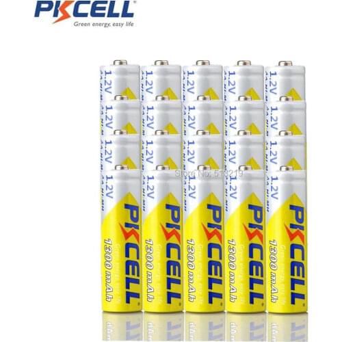 20PCS PKCELL AA Rechargeable Battery 1300MAH 1.2v NI-MH 2A Pilas Recargables For Digital Camera