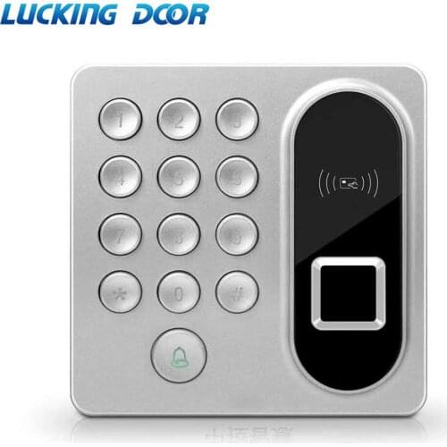 Biometric Fingerprint Access Control 125KHZ Keypad Card Reader Door Lock System RFID 200 user