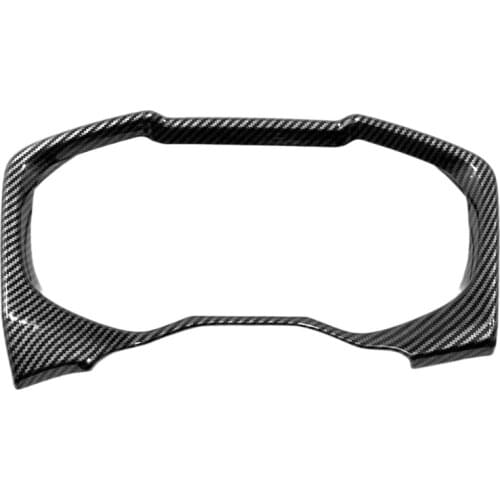 Carbon Fiber Pattern Dashboard Decorative Dash Panel Frame Trim Cover for Toyota RAV4 2019 2020( Left Rudder)