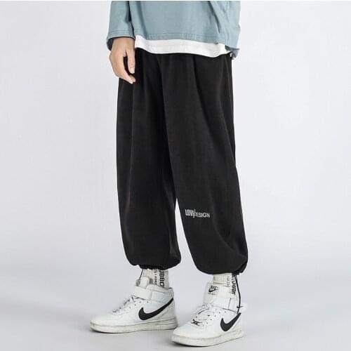 GlacialWhale Mens Sweatpants Men 2021 Spring Print Casual Baggy Joggers Japanese Streetwear Trousers Black Harem Pants For Men