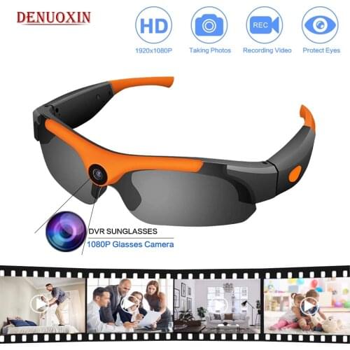 HD 1080P Polarized Mini Glasses Camera Sports DVR Small Video Recorder DV DVR Micro Ultra wide Camcorder For Outdoor Cycling Dri