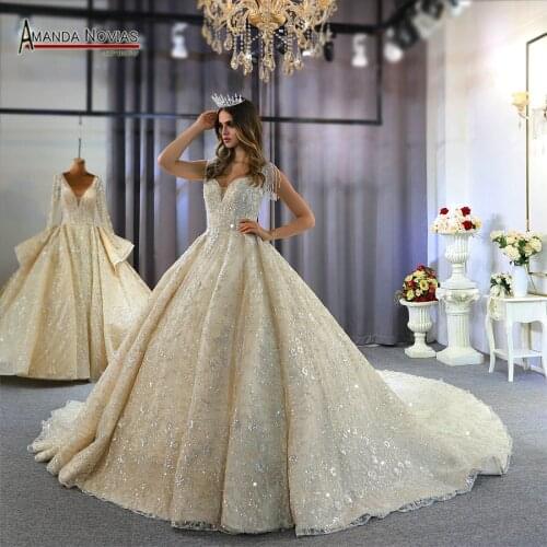 2022 Collection Amanda Novias Brand Real Work Wedding Dress Bridal Dress