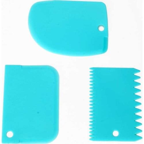 3 Pieces Dough Scraper Bowl Scraper Cake Edge Side Scrapers Multifunctional Cake Decoration Tools
