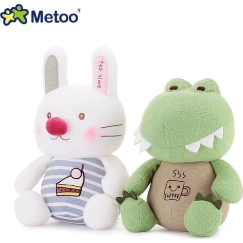 21 cm new metoo cocoa doll high quality animal plush toys hippo rabbit cat crocodile children birthday Christmas gift fill dolls