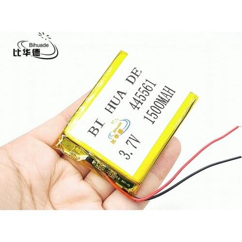 Li-Po Polymer battery 1500 mah 3.7V 445561 smart home MP3 speakers Li-ion battery for dvr,GPS,mp3,mp4,cell phone,speaker