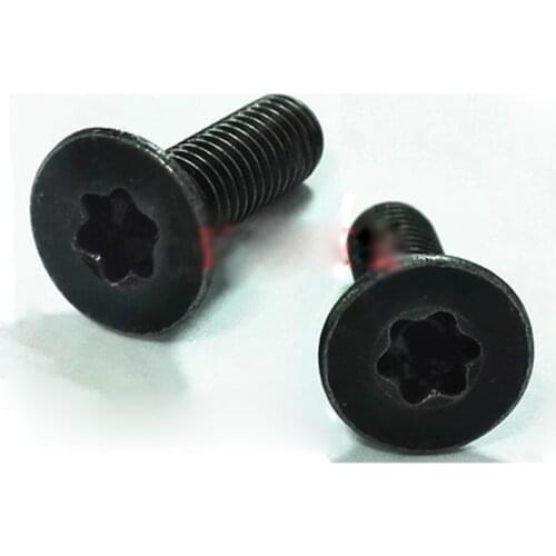M2x5mm Torx Screw Flat Head Screws DIN965 Countersunk Six stars Carbon steel Bolts Black 40Pcs