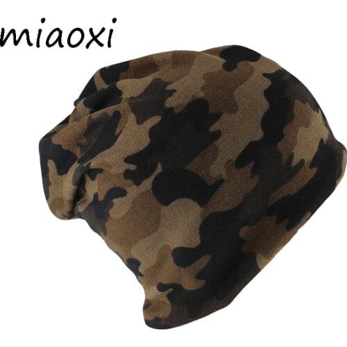 Miaoxi Fashion Autumn Warm Beanies Scarf Hip Hop Head Cap Casual Adult Army Green Soft Female Skullies Spring Winter Caps