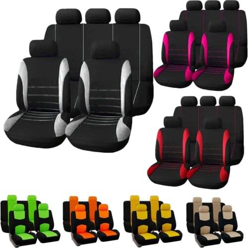 Car Seat Covers Set Universal Auto interior accessories Car Styling Set Universal Fit Most Cars Covers For VW Golf Passat Honda
