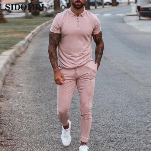 New Mens Sportswear Jogging Sports Short Sleeve Long pants Gym Tights Workout Running Tracksuit Training Suits Clothes For Men