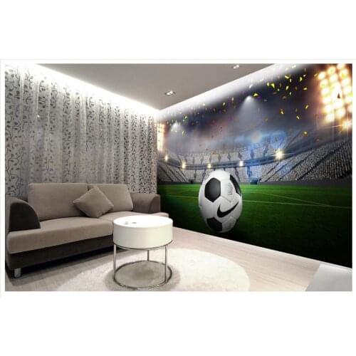 Custom photo wallpaper 3d wall murals wallpaper HD football field 3D wall decoration painting wall papers home decor