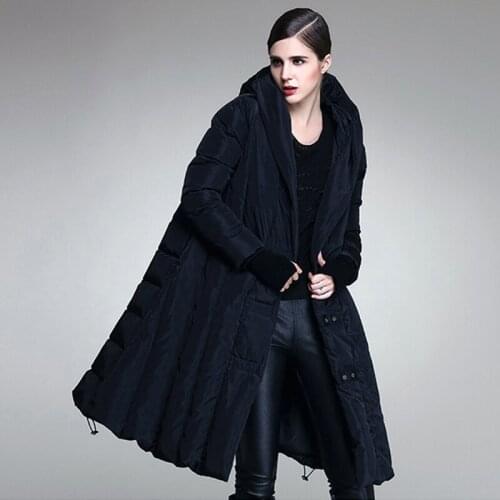 Fashion Classic Design Down Jacket Coat Women Winter Waterproof Anti-Static Prevent-Wind Thick Down Coats Female Big Plus Size