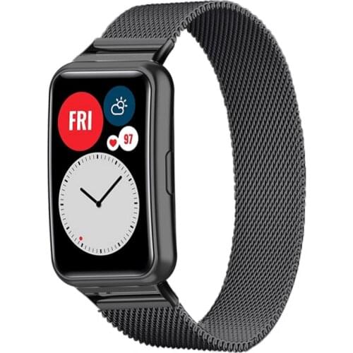 Milanese Band For Huawei Watch FIT Strap Accessories Magnetic Loop stainless steel metal bracelet Huawei Watch fit 2020 Strap