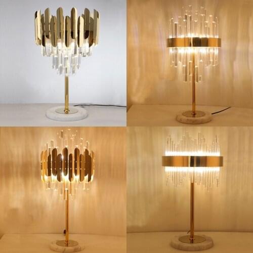 Living Room Luxury Crystal Floor Stand Lamp Hotel Lobby Bedroom Model Room Atmospheric Art Floor Lighting