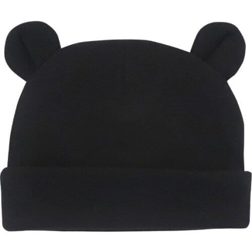 Newborn 0-12 Months Baby Hat Boy Girl Beanies Cute Ears Bonnet Infant Cotton Hats Warm Soft Hospital Cap 2021