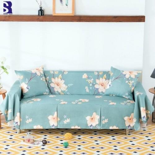 SunnyRain 1-Piece Couch Covers for Sofas L Shape Sofa Covers for Living Room