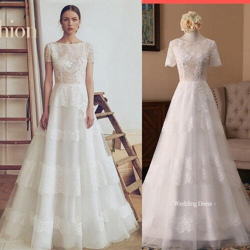 Boho Wedding Dresses 2020 Tulle Lace Wedding Gowns Off white A Line Bride Dress to be aliexpress login