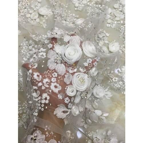 Cheap Price SYJ-62144 Pattern Design Embroidered Tulle Lace Fabric Hight quality Polyester French Net Lace