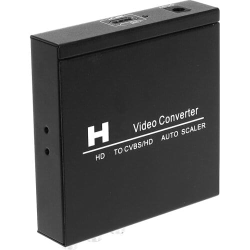 High Quality HD TO CVBS AV Hdmi-compatible AUTO SCALER NTSC PAL Video Converter for VHS VCR Computer DVD Laptop PC To TV Monitor