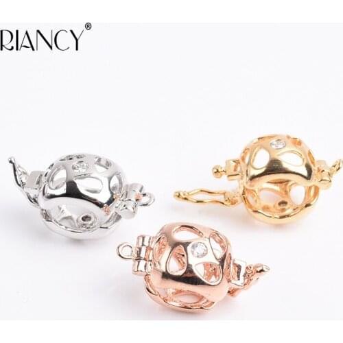 DIY Jewelry Accessories Hollow Pearl package Buckle Simple Pearl long necklace accessories