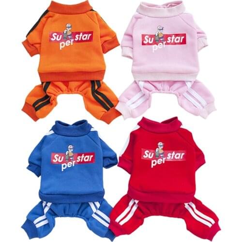 Winter Warm Dog Jumpsuit for Dogs Overalls Cotton Pet Dog Clothes for Dogs Pets Clothing Sport Dog Outfit Pet Apparel Ropa Perro