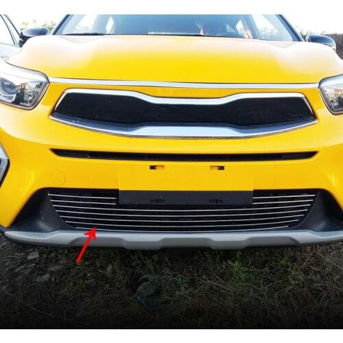 1pc for KIA stonic 2019 front grill Decorative strip stainless steel kx1