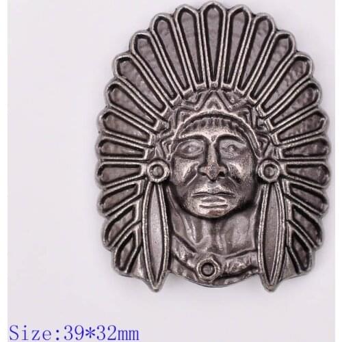 10PCS 39X32MM Antique Silver Big Southeast Tribal Indian Headdress Skull Leather Craft Decoration CONCHOS Screw Back