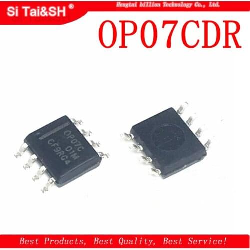 10PCS OP07CDR SOP8 OP07C SOP OP07 SOP-8 SMD new Operational amplifier low noise bipolar op amp