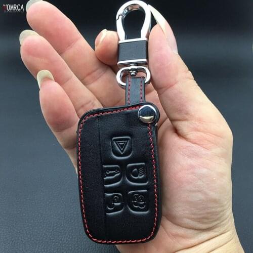 100% leather car remote key holder with key ring key ring for Land Rover Range Rover found Evoque car keys starline a93 shell