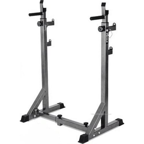 2-IN-1 Parallel Bars&Barbell Rack, Adjustable Squat Rack Barbell Training Exercise Stand Strength Traning Equipment Load 660lbs