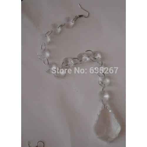 20Pcs/Lot, 12" Long Crystal Garland With 2" Pendant + Hook, Free Shipping, Wedding & Party Decor