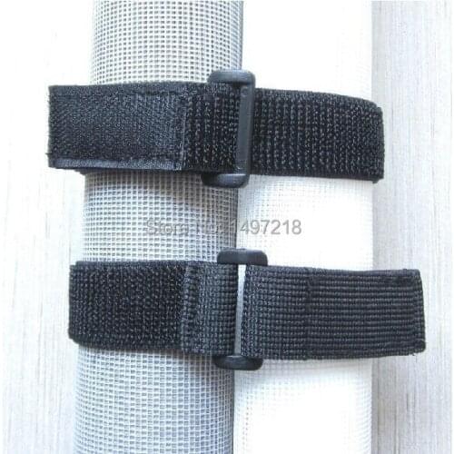 Free shipping 20pcs 3cm x 25cm nylon adhesive elastic strap tapes with plastic buckle sticky Hook Loop cable ties