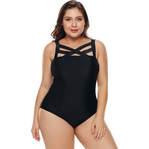 2021 Large size sexy swimsuit womens large size one-piece swimsuit female cover belly conservative belt chest bikini