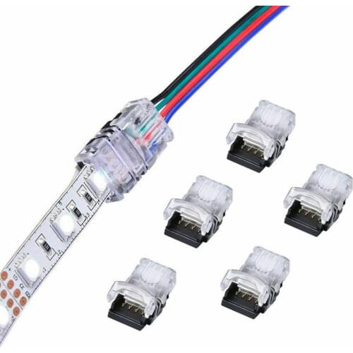3/4/5Pin Hippo Wire Adapter Clips Connector for LED Light Strip 5050 5630 3528