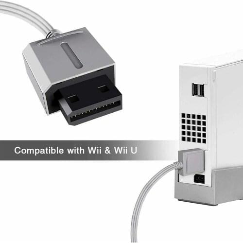 1.8 M AV Cable For WII Mini WII/WII U Consoles Video RCA Audio TV Cable Stereo Cord X2M6