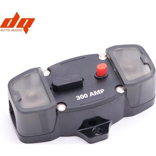 80A 100A 160A 200A 300A Car Audio Amplifier Circuit Breaker Fuse Holder AGU Style Stereo Refit 4GA Cable for 12V Protection